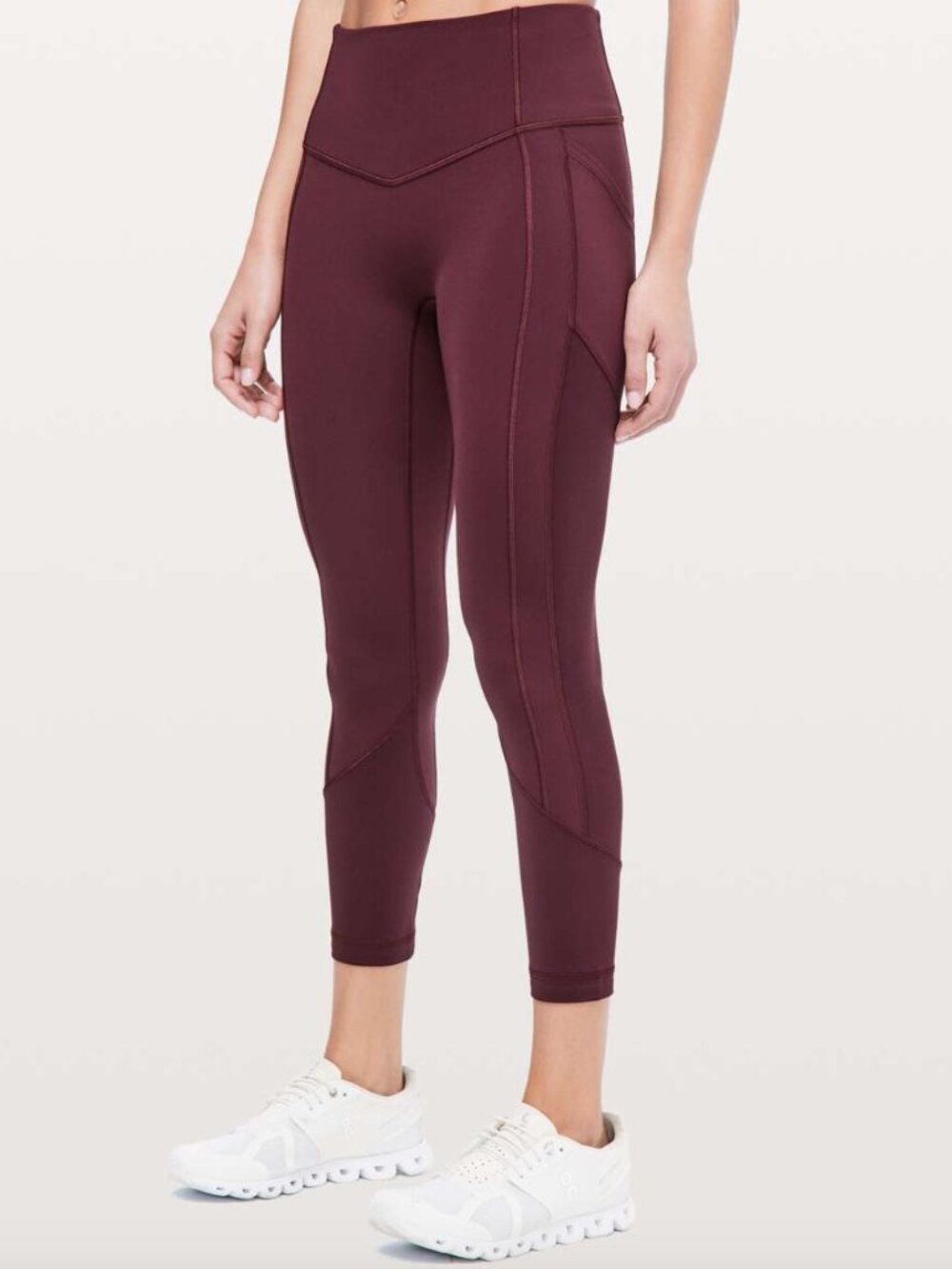 Lululemon All the Right Places Crop II 23” Burgundy